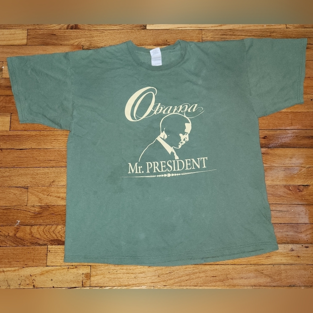 Barack Obama Olive Green T-Shirt
